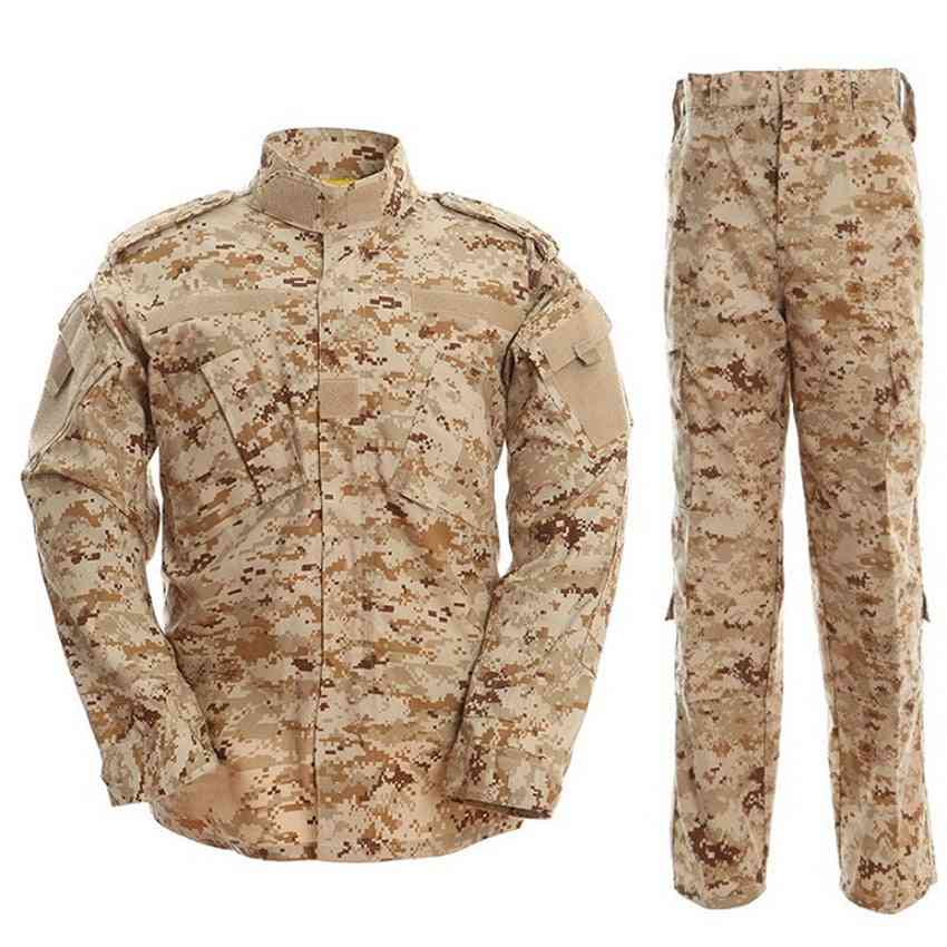 Multicam Camouflage Security Uniform, Tactical Combat Jacket Suit