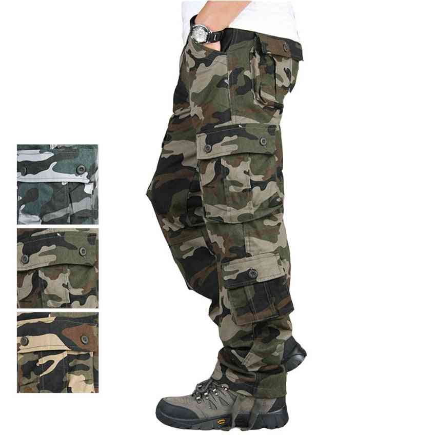 Pánská uniforma vojenské armády, maskovací taktické kalhoty pro venkovní výcvikové práce