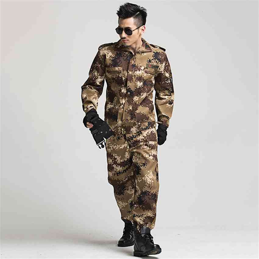 Militäruniform, taktiska kamouflagestridsstyrkor, träningskläder