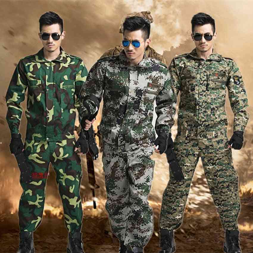 Sommer jungle jakkesæt, spot udendørs ekspansion uddannelse militær mænd kostume