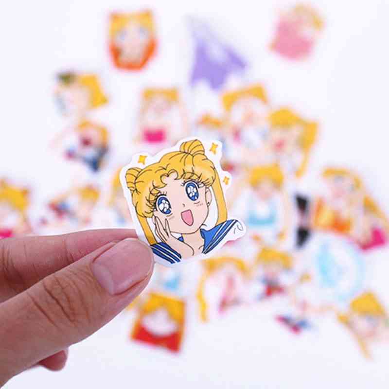 Adesivo anime sailor moon, paster cartoon scrapbook craft decor