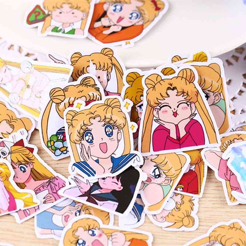 Anime Sailor Moon Sticker, Paster Cartoon Scrapbook Craft Decor