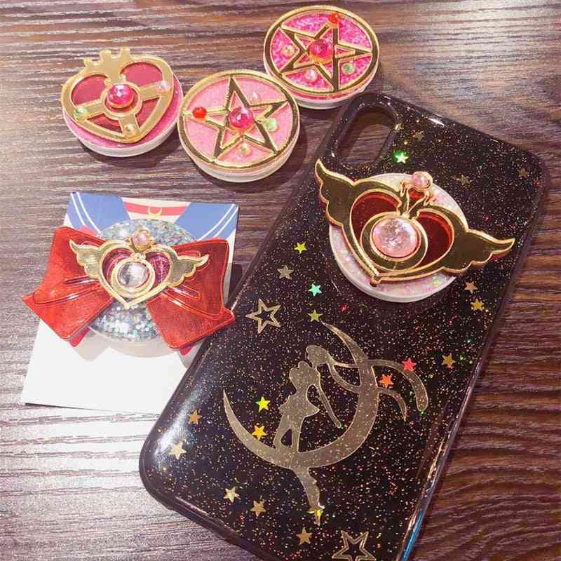 Universal Sailor Moon-telefonsträckkonsol tecknad fingerringhållare