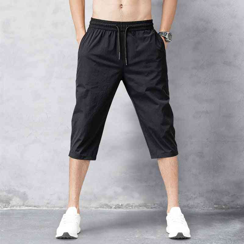 Men's Shorts Summer Breeches Nylon 3/4 Length Trousers