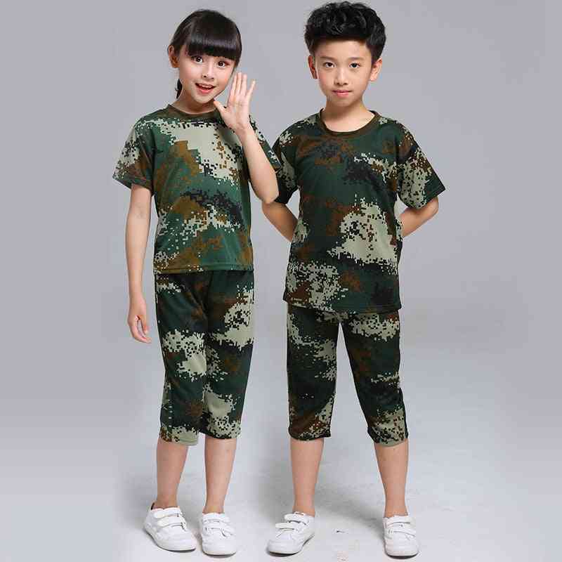 детски камуфлаж, комплект военна униформа-2
