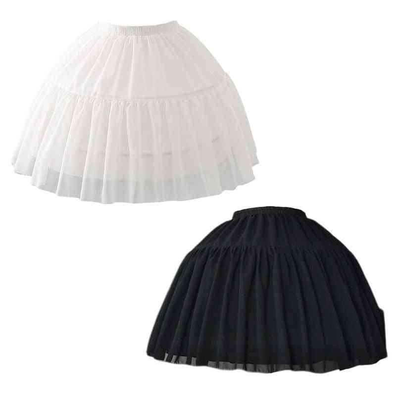 Cosplay Fish-bone, Short Slip, Liner Skirts, Adjustable Petticoat For