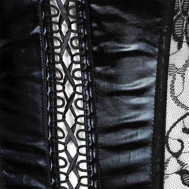 Steampunk Lace, Corset Top, Gothic Style, Burlesque Lingerie