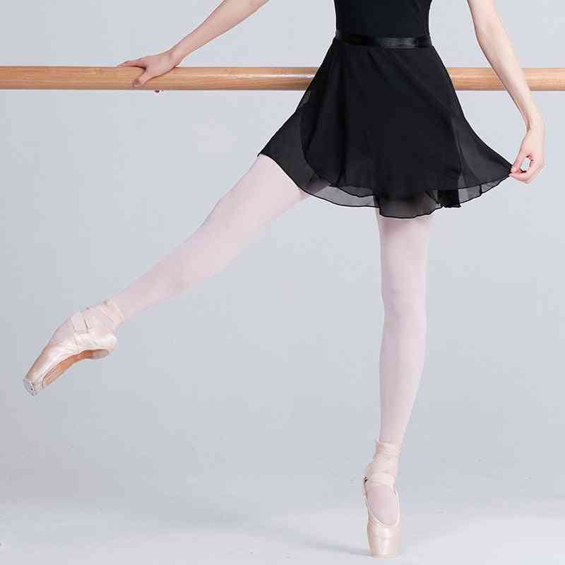 Women Chiffon Ballet Dance, Gymnastics Wrap Skirt