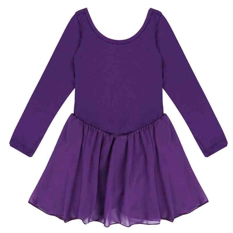 Ballerina Dancing Performance Long Sleeve Costumes Clothes