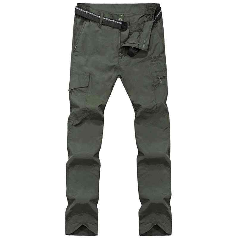 Pánske letné neformálne vojenské nohavice vo vojenskom štýle, nepremokavé rýchloschnúce taktické nohavice