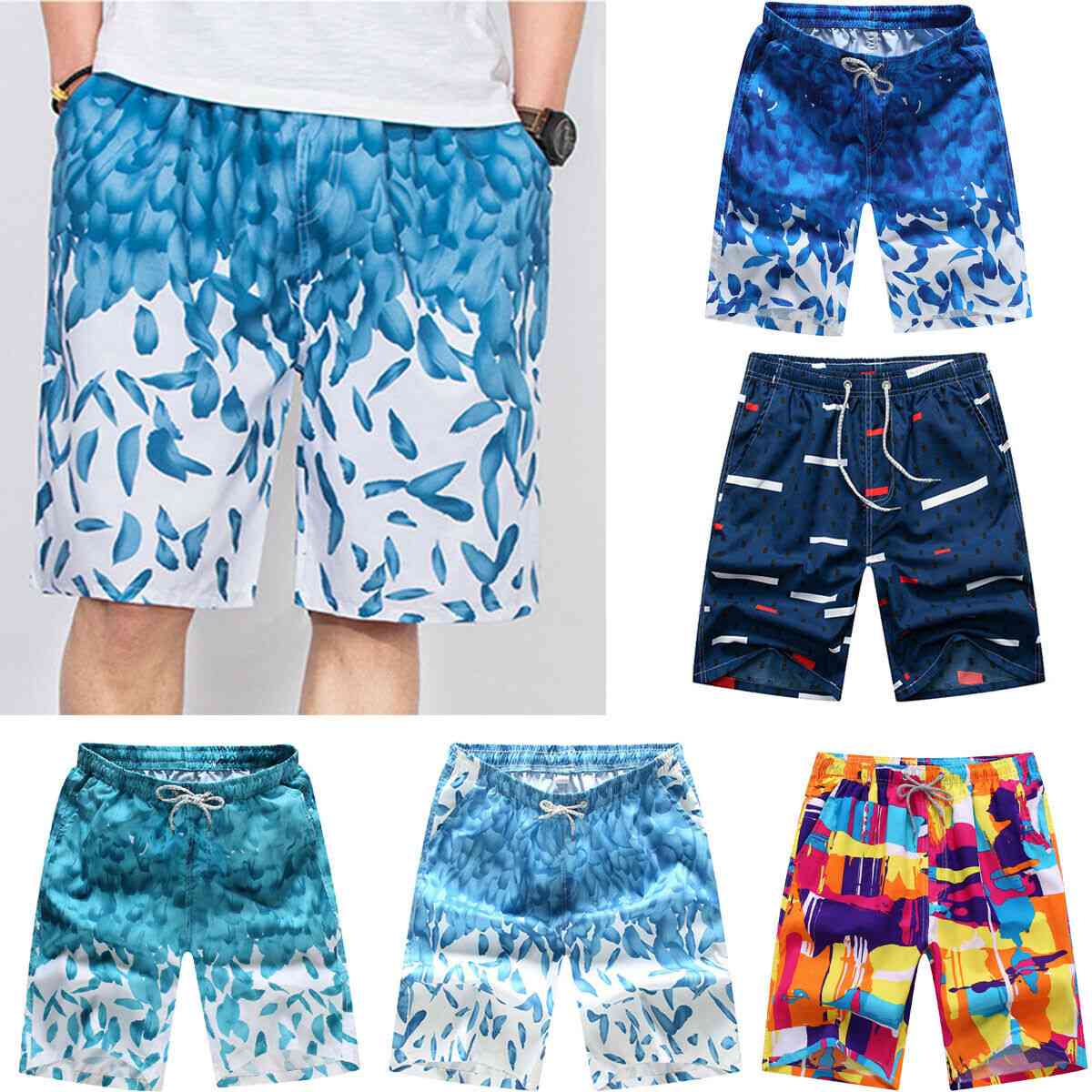 Pantaloncini da bagno da uomo, pantaloncini da spiaggia, pantaloni sportivi estivi traspiranti