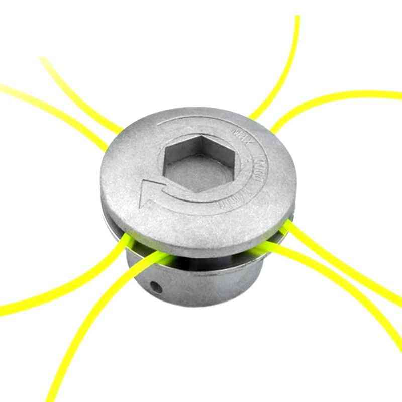 Universal Aluminum Grass Trimmer Head With 4 Lines For Lawn Mower