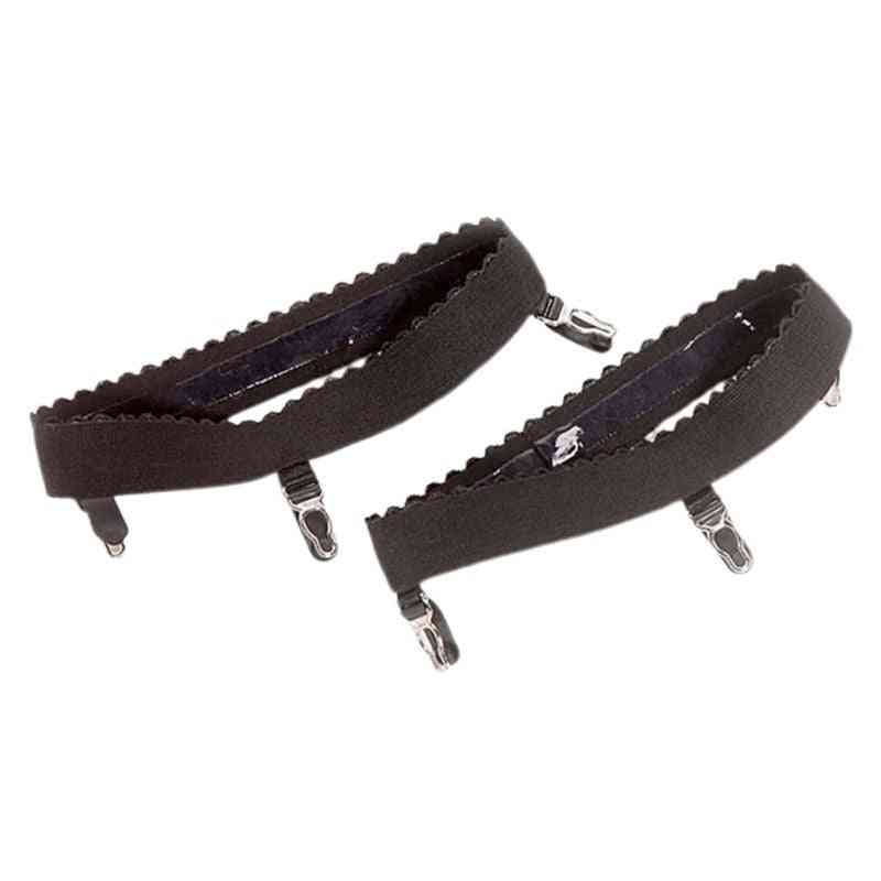 Dámske elastické protišmykové podväzkové pásy na stehne, vysoké pančuchy s klipom