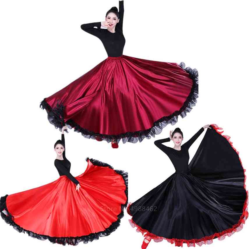 Women Dance Costumes Gypsy Swing Skirt For Stage Dance Performance
