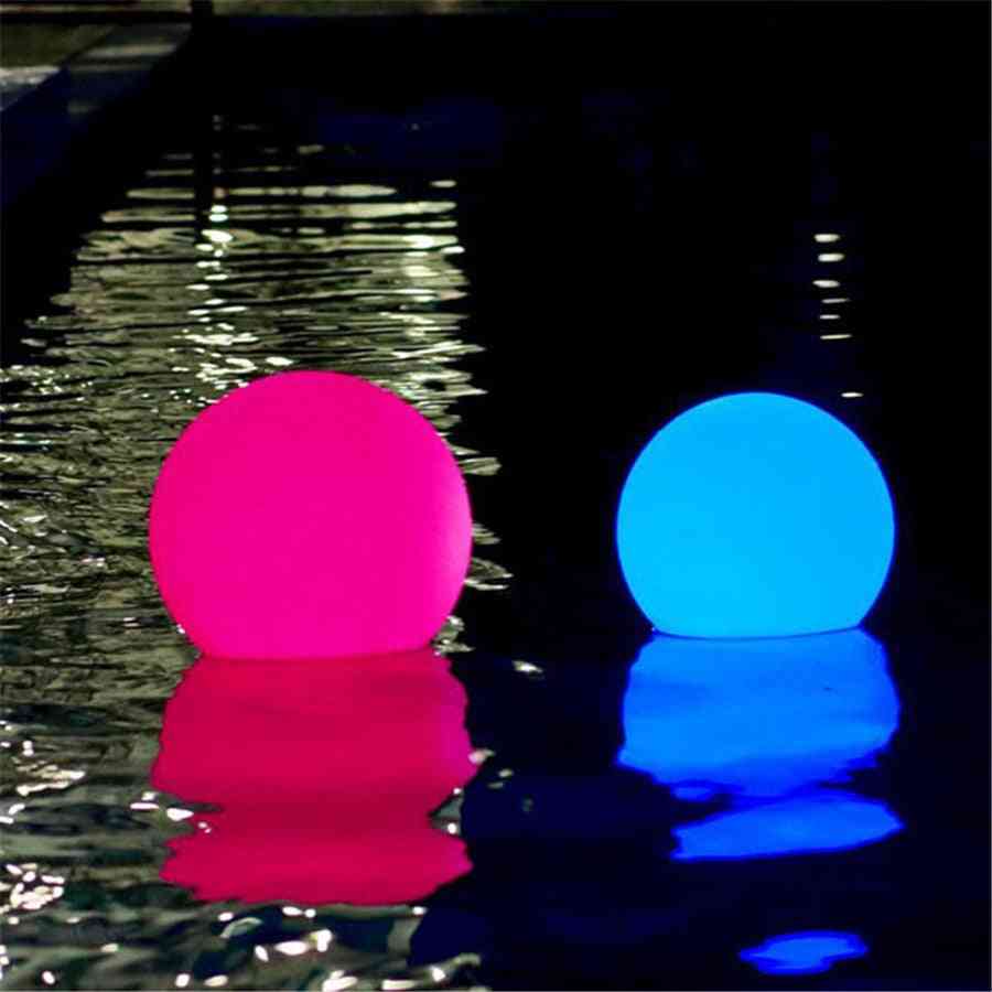 Lumina de peisaj cu grădină în aer liber, minge plutitoare reîncărcabilă cu telecomandă pentru piscină