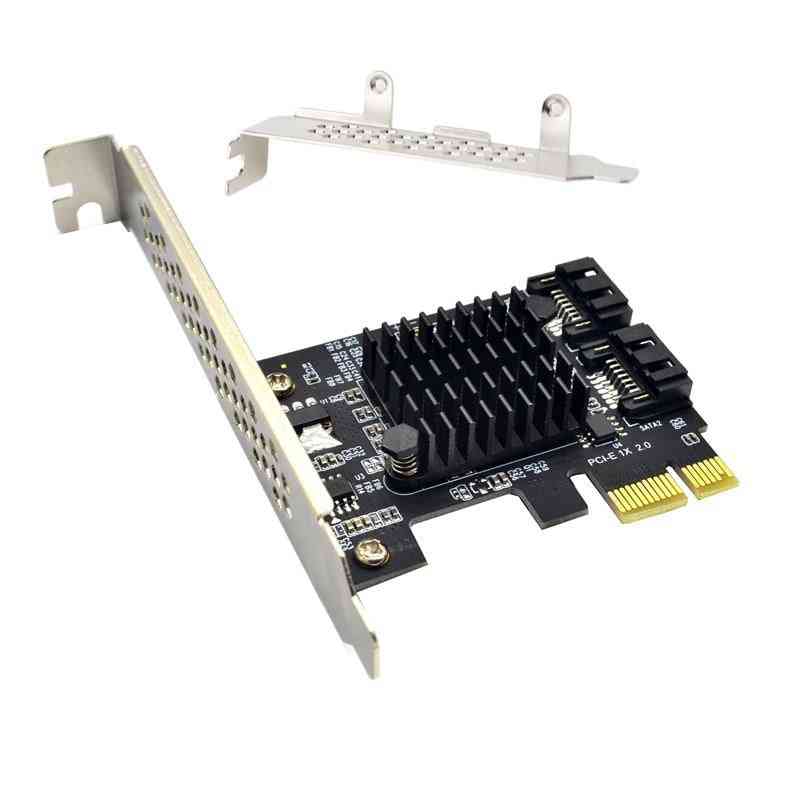 Pci-e Sata Express Cards To Sata 3.0 2-port, 6gbps Expansion Adapter Boards With Marvel 9125 Chip