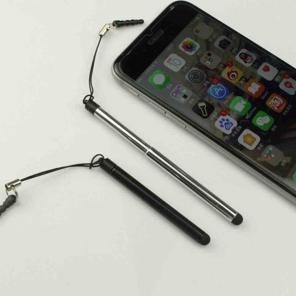 Intrekbare universele capacitieve styluspen met touchscreen voor smartphone en tablet