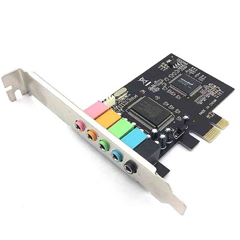 Pci Express Surround 3d Audio Card For Pc With Low Profile Bracket