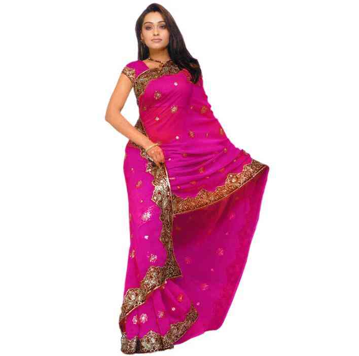 Fashion Woman Ethnic Styles Embroidery Sarees