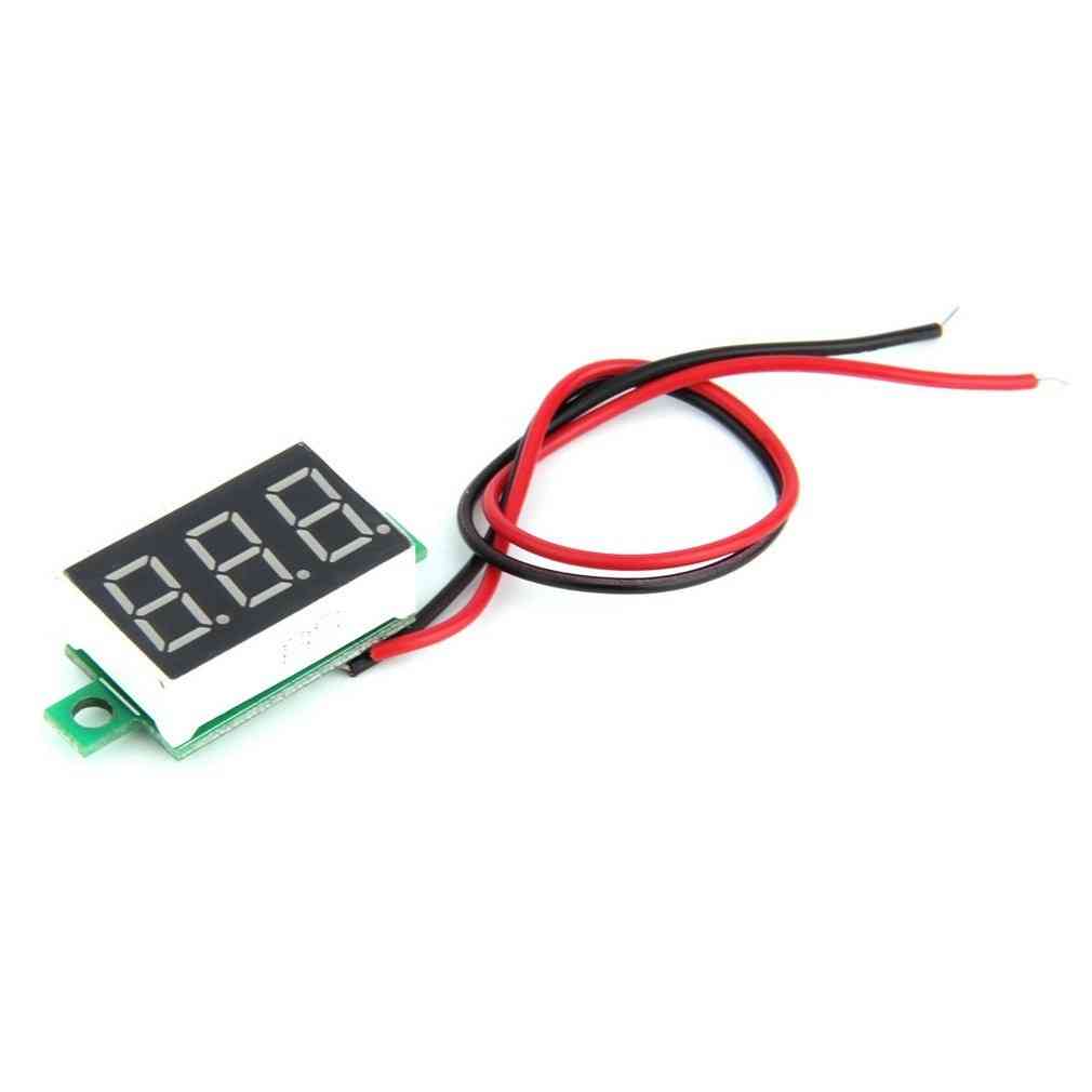Mini Size Led Panel Voltage Meter, Digital Adjustment Voltmeter Lcd Display