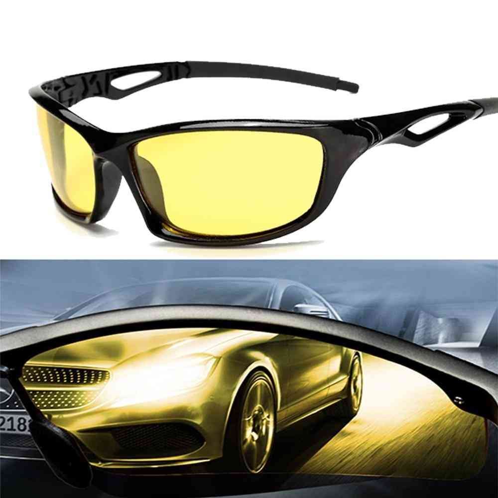 Night Vision- Polarized Yellow Lenses, Driving Sunglass, Goggles