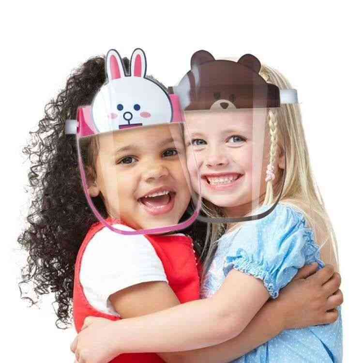 Bambini bambini visiera anti-goccioline, cappello a secchiello e cappuccio protettivo per il viso