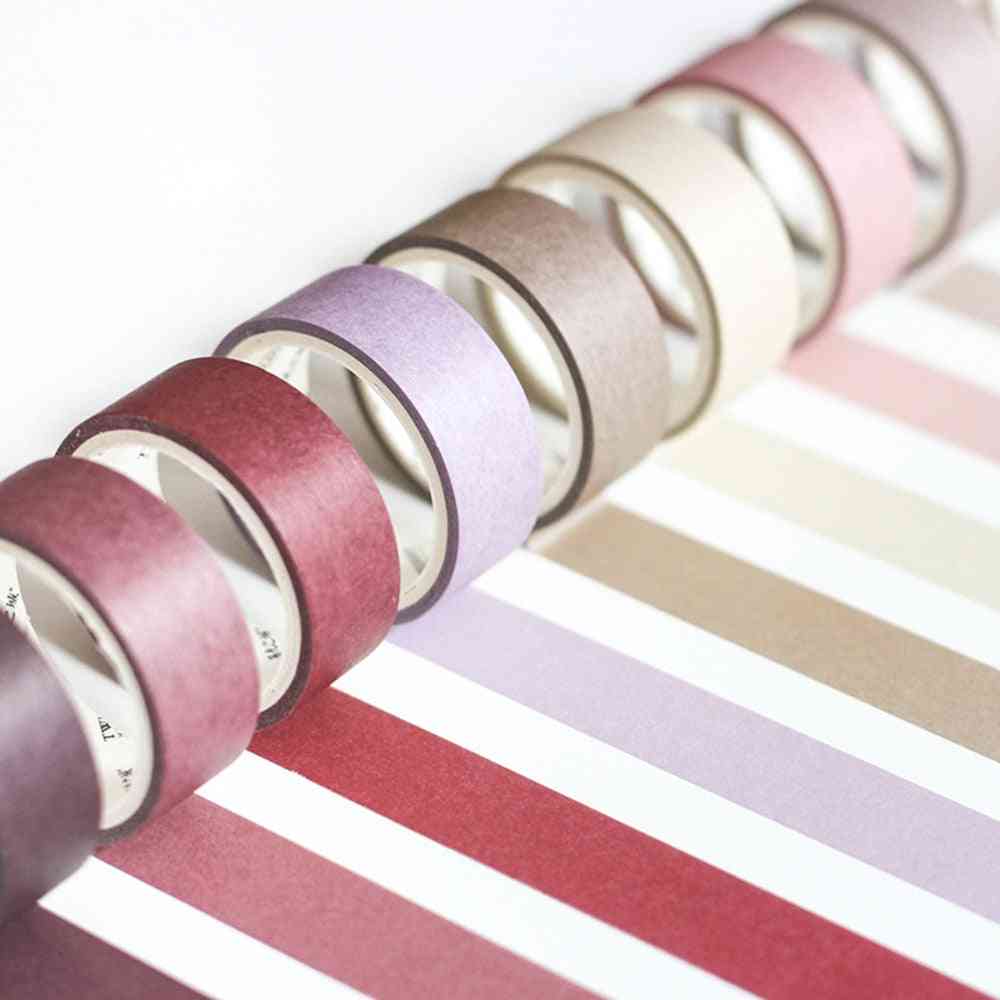 Morandi Solid Color Series - Washi Masking Tape