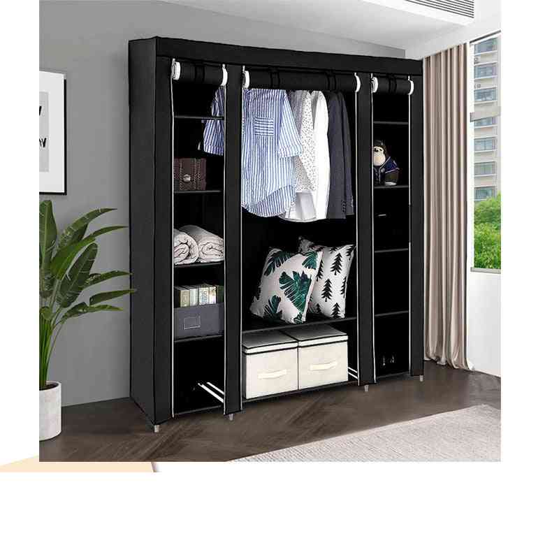 Folding Portable Light Clothing Storage Cabinet, Dustproof Closet