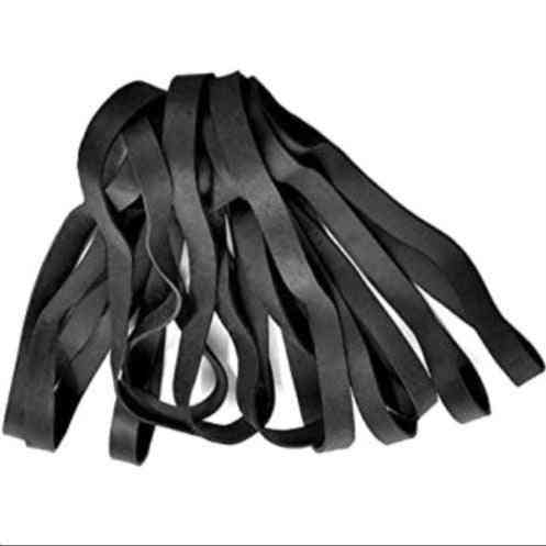 Solid Black Industrial Elastic Heavy Duty Rubber Bands