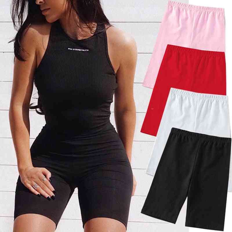 Summer Casual, Fitness Korean, Athleisure Cycling Shorts