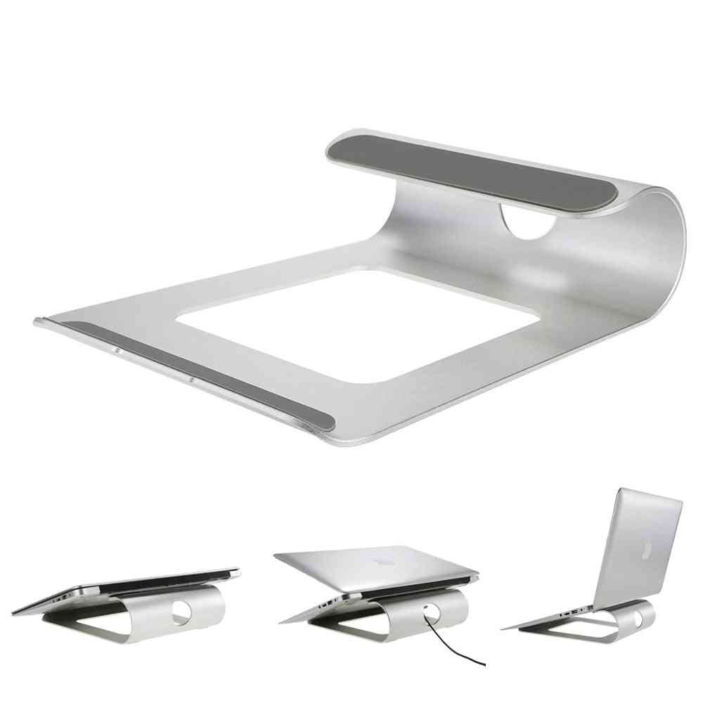 Aluminum Alloy- Laptop Holder Bracket, Stand Desk Dock (silver  Color)