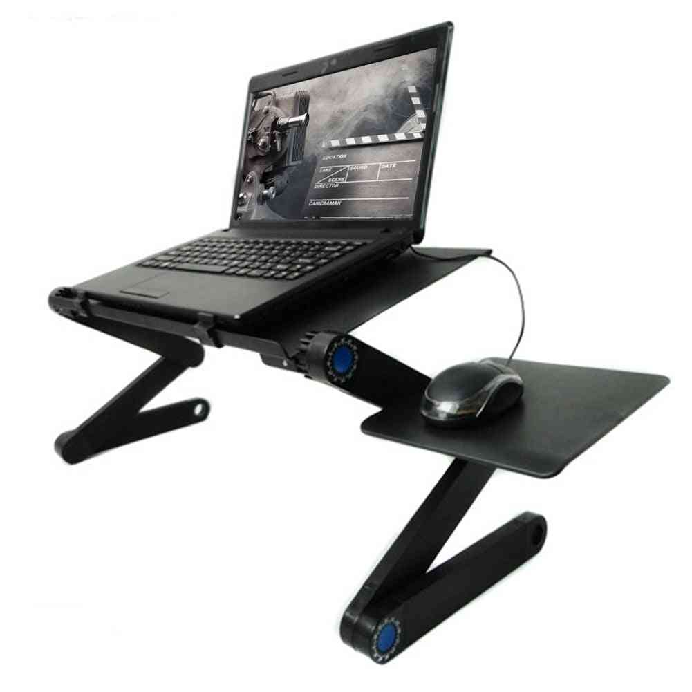 Alumimium Alloy- Folding Portable, Adjustable Table Stand For Laptop Computer