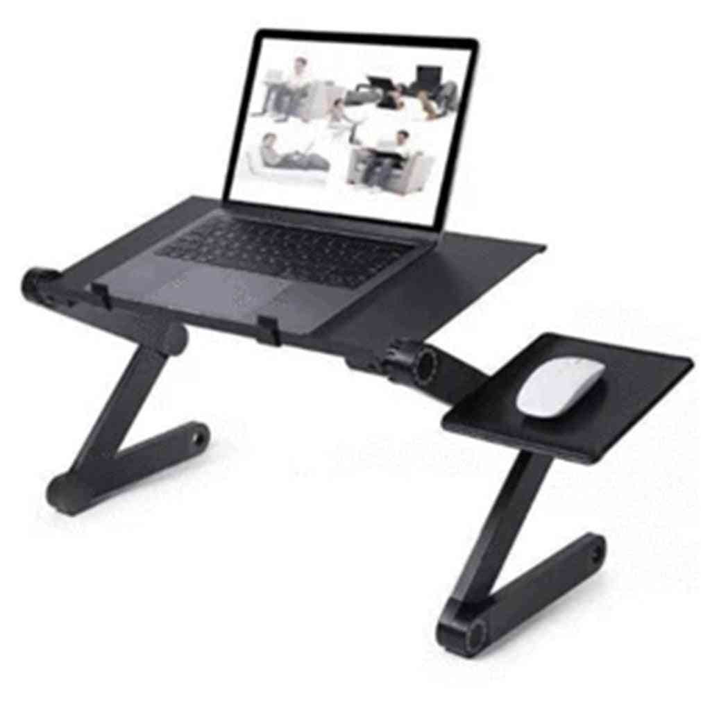 Portable Adjustable Foldable Laptop Desk With Mouse Pad For Netbook Computer