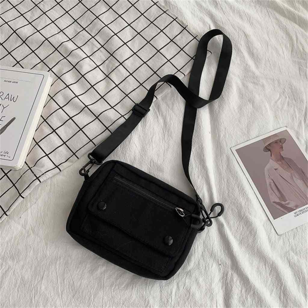 Women Handbag, Canvas Zipper Fashion Shoulder Messenger Bag