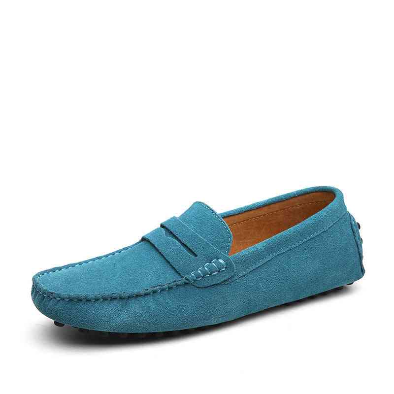 Large Size Loafers Soft Moccasins, Genuine Leather Shoes