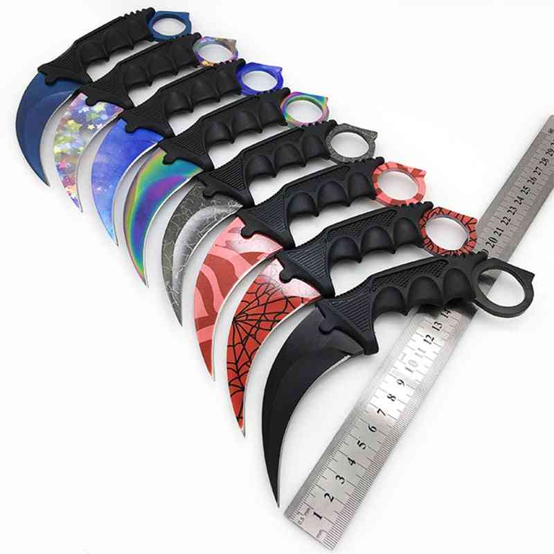 Cs-go Fixed Blade Knife, Counter Strike Fighting Claw Knives, Survival Camping Tools