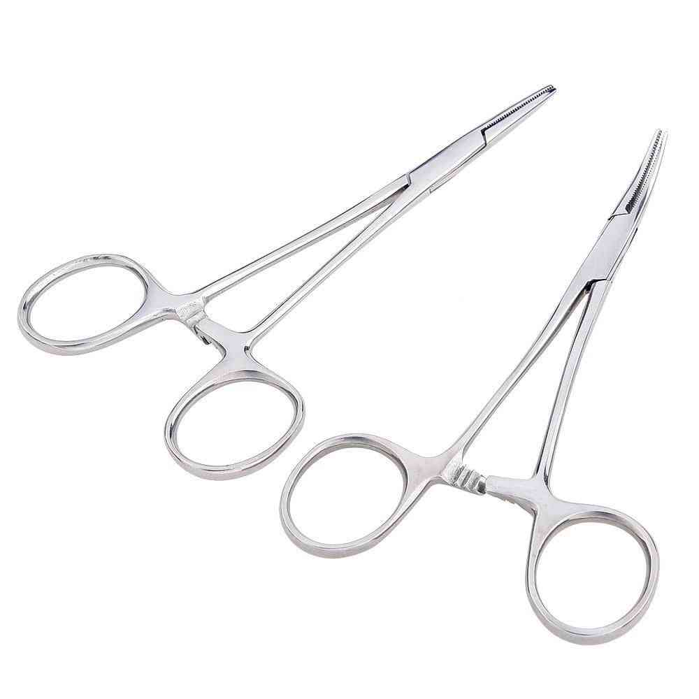 Hemostatic Forceps, Pet Hair Clamp, Fishing Locking Pliers, Epilation Curved/ Straight Hand Tool