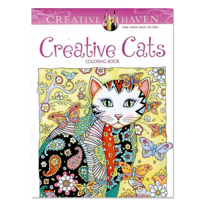 24 de pagini carte de colorat pisici creative