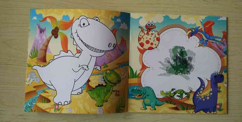 Dinosaur Style Secret Garden Magic Coloring Book