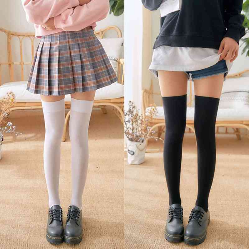Mini kobiety moda skarpetki szkolne, elastyczne pończochy za kolano;