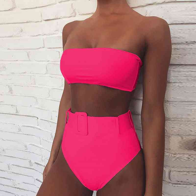 High Waist Bikini Swimwear & Swimsuit Set For Woman