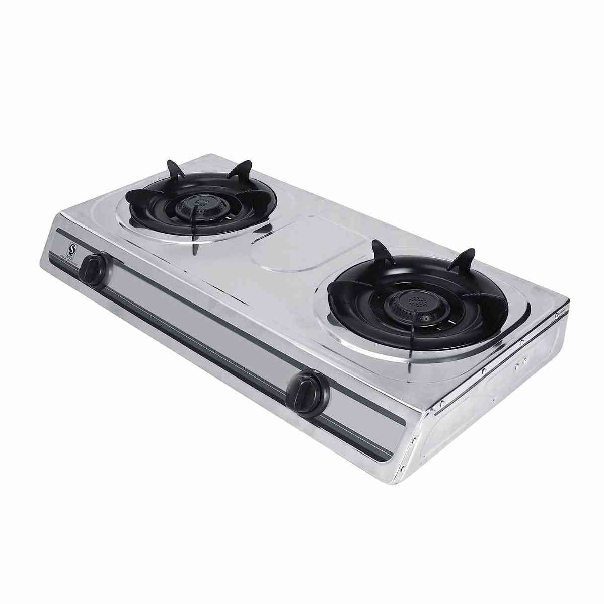 4000w Lpg Liquefied Petroleum Gas And Benchtop Double Hole Cooker Stove