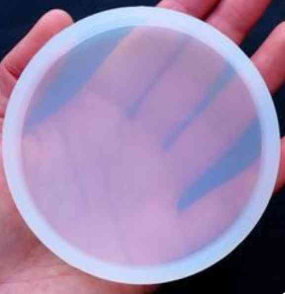 Silicone Mold Fluid Artist Round Petri Dish Round Coaster