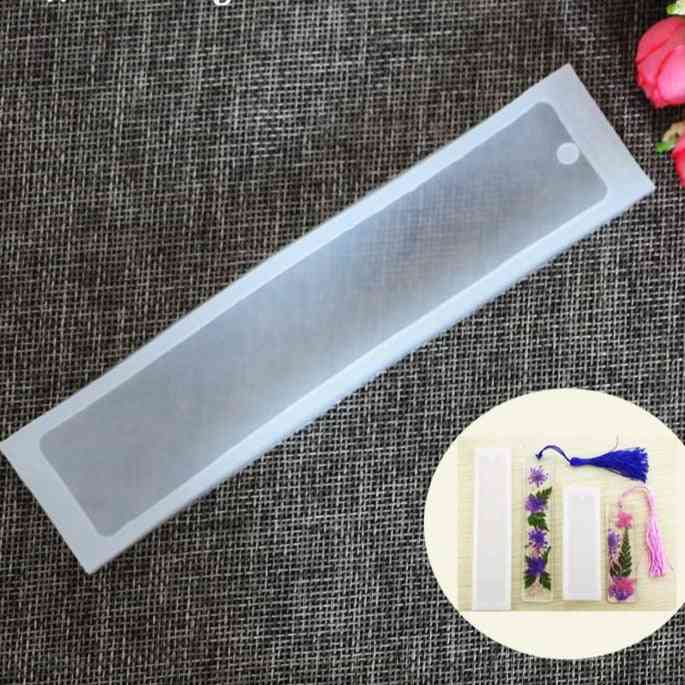 Diy Transparent Uv Resin Liquid - Silicone Rectangle Bookmarks Resin Molds