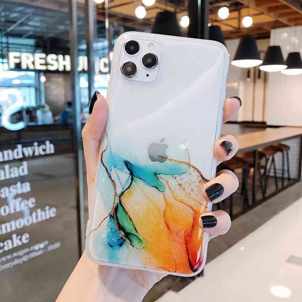 Vintage Colorful Marble Phone Case, Cover For Iphone Set-1