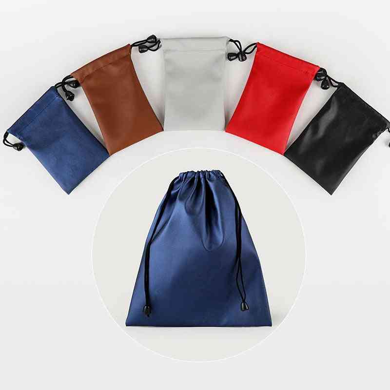 Pu Leather- Jewelry Drawstring Pouch, Dust Bags