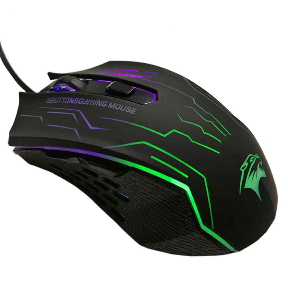 6-buttons Silent Click, Usb Wired Gaming, Optical Computer Mouse Gamer