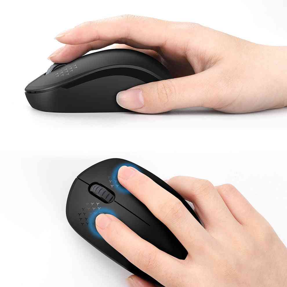 Portable Mini Noiseless 2.4ghz, Wireless Mouse For Laptop, Desktop