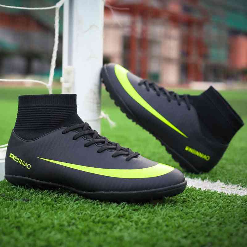 Men Turf Soccer Training, High Ankle Sport Shoes