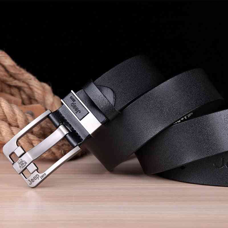 Fashion Genuine Leather Strap Luxury Pin Buckle Men's Belt